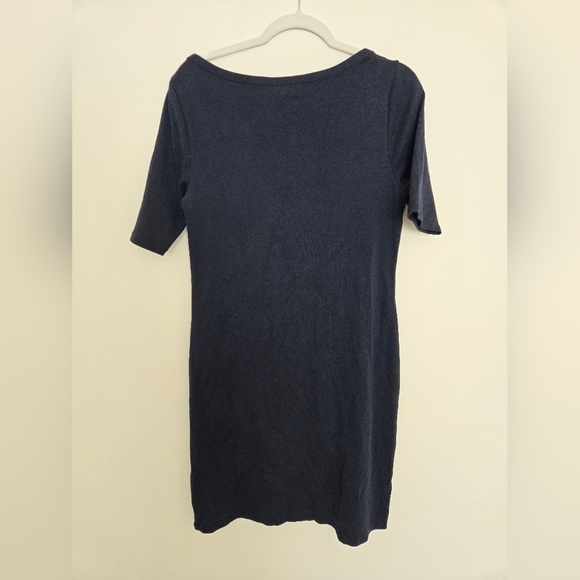 Lauren Ralph Lauren Navy Blue 100% cotton boat neck dress | size XL - Picture 3 of 5